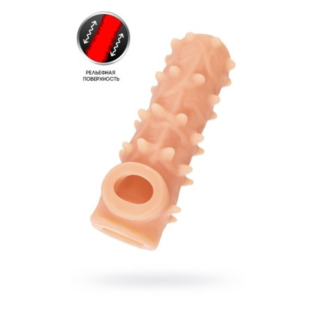 Kokos nozzle is realistic with additional stimulation, TPE, bodily, 15.6 cm, l-1