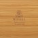 Serve dish, 3 sections, 40.5 × 23 cm, bamboo