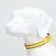 Collar with backlight double strip size m, osh 40-48 x 2.5 cm, 3 glow modes yellow
