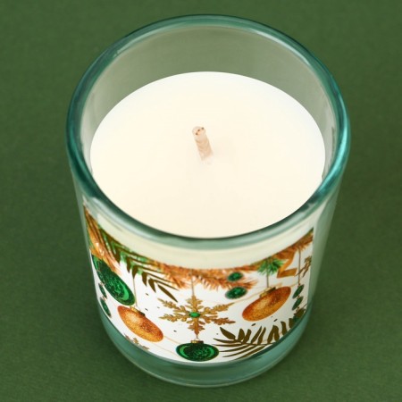 Candles in a glass with aromadiffusor New Year's “Magic New Year”, set, candles 2 pcs., Aromadiffusor 1 pc., Aroma pine-4