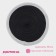 Serving napkin on the table "Lana", d = 38 cm, black color