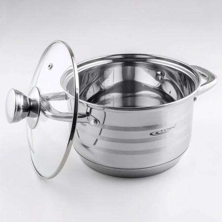 Elis pan, 3.5 l, d = 20 cm, glass cover, capsule bottom-1