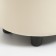 Puff "Yokki", eco -leather cream