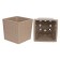 Kashpo "Quadro" with a tab, 3.3 l, color of frappe