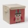 Stellid box for storage with a lid "Owl-Indian", 29 × 29 × 28.5 cm
