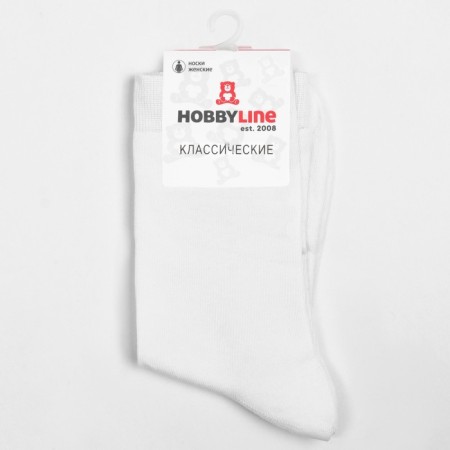 Women's socks, white color, size 36-40-4
