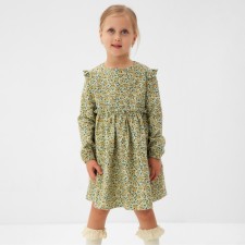 Dress for girls Minaku: Cotton Collection Pistachio color, rr 122