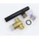 Bronze de Luxe Avantgarde 2021MH shell mixer, 220 mm pour, brass, black/gold 10038