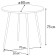 Dining table Polini Home London, color gray-white