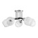 Mona chandelier 3x60W E27 chrome, black 53x53x28cm