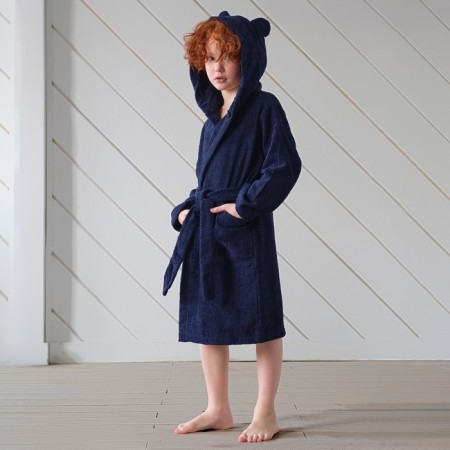 Terry robe of children's "beloved son" rr 32 (110-116 cm), blue