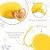 A container for storing and sterilizing children's nipples and dummy, silicone, yellow color