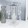 Acrylic Cloth for 1 candle "Crystal drops" silver 34x20x20 cm