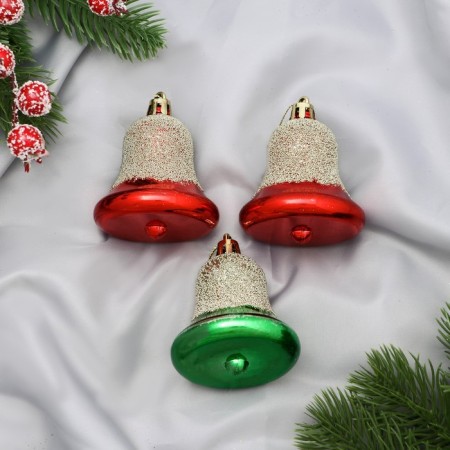 Jewelry decoration "Evening ringing" (set of 3 pcs) 6.5x5.5 cm, mix