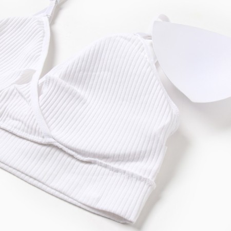Female set (top, panties) color white, size 42-44-8