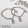 Bracelets "Demetrons" blades, blue pink color in silver, 17 size