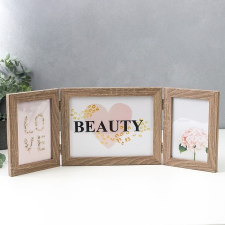 Photo frame Plastic in 3 photos 10x15, 15x20 cm "Buk" 18x49 cm