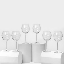 A set of glasses for the wine Macaron, 400 ml, crystal glass, 6 pcs