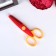 Scissors embossed colored handles, set 12 pcs mix