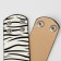 Bracelet Skin "Safari" zebra, wide, black and white color, 23.5 cm