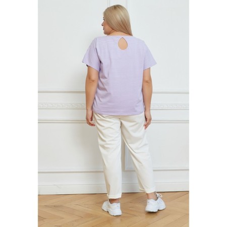 Female T -shirt, size 66, lilac color-3