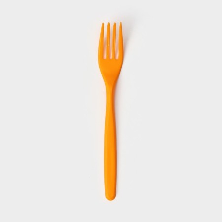 Plastic disposable plug "premium", 18 cm, 100 pcs/pcs, orange color