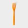 Plastic disposable plug "premium", 18 cm, 100 pcs/pcs, orange color