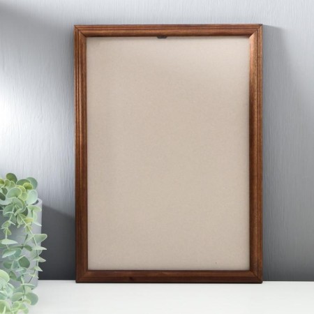 Photo frame wood 25x35 cm nut (plastic screen)