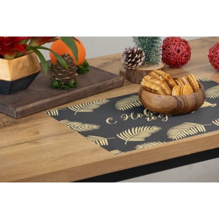 New Year's napkins on the table "New Year", 4 pcs, serving, 45 × 30 cm, black color-6