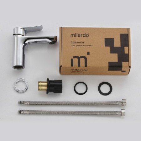 MILARDO DEMI DEMSB00M01 sink mixer, pour 115 mm, chrome-4