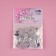 Rhound rhinestones “petal”, from organic glass, with holography, 7 × 15 mm, 50 pcs