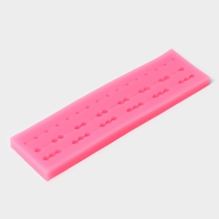 Mold "Beads", silicone, 15.5 × 4.5 × 1.3 cm, color mix-2