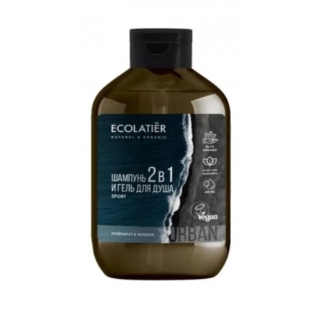 Shower gel and shampoo Ecolatier Urban "Grapefruit & Verbena", 2 in 1, 600 ml