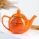 Ealegant kettle 1.2l / 14x16.5cm, orange strip