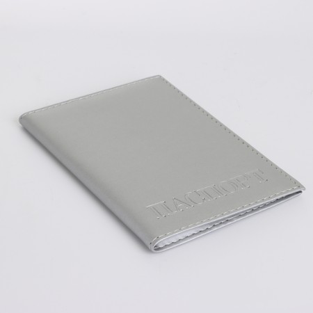 Cover for passport, silver color-3