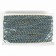 Braid "snake", blue-blue with gold, 1.5 cm, 25 m