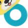 The rattle is soft with the teether "dog", I crush me