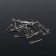 Pin with a loop cm-1075, 1.4 cm, (set 100 g, ± 1000 pcs), silver color