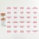 Training cards according to the methodology of G. Doman “Learning to read”, A6, mix