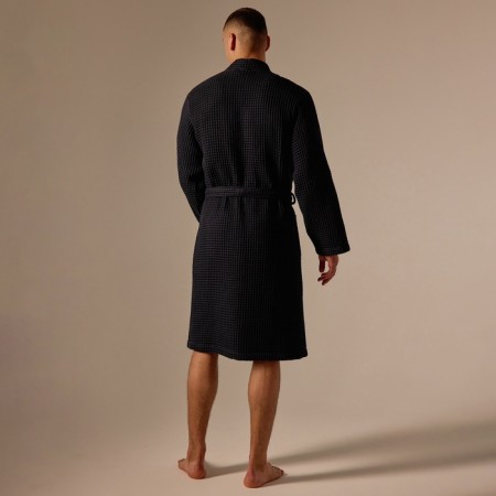 Wafel dressing gown men SL Home: BOHO "Dark Mare", size XL, 100% cotton, 280 g/m2-9