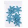 Decor "Snowflakes", set of 9 pcs., Blue color