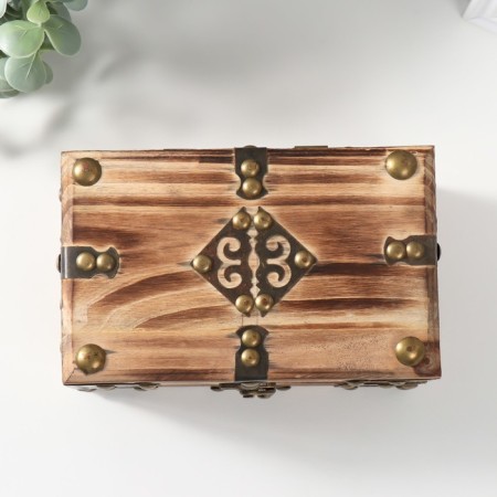 Casket chest "Adeline" brown 17.5x11x9.5-2