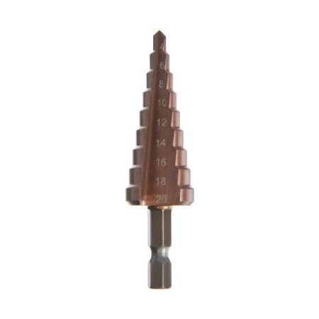 Drill step tundra, HSS -CO, hexagonal shank, 4 - 20 mm-2