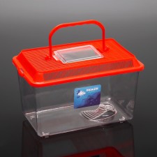 Carriage rectangular, 26.5 x 16.5 x 17 cm, red