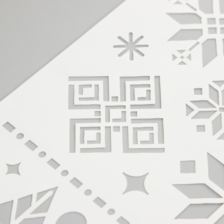 Plastic stencil "patterns" 16x22 cm-2