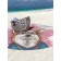 Pareo and beach rug "Stylish Corgi", D = 150 cm