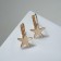 Earrings Metal "minimal" star, color gold