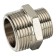 Nipple transition stout SFT-0004-000134, 1 "x 3/4", outer thread, nickel-plated brass