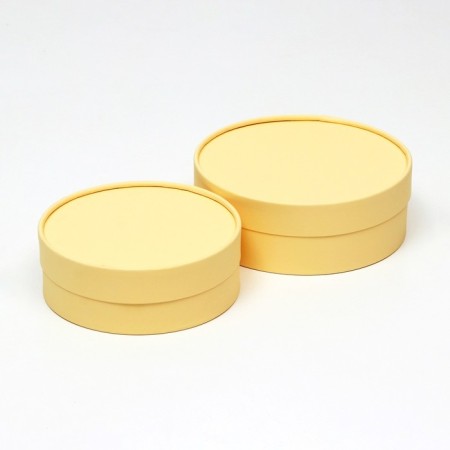 Box - tube 2 in 1, low with a deaf lid "beige", 21 x 7 - 18 x 6 cm-1