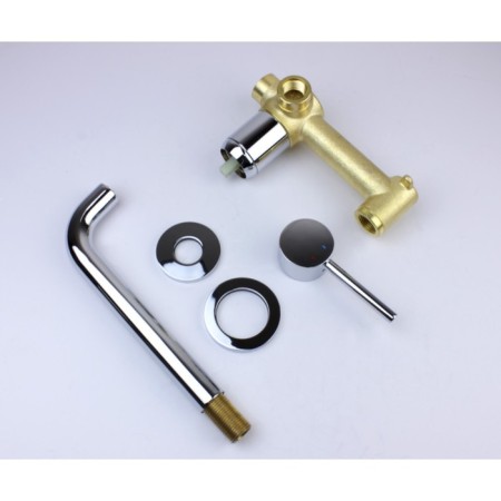Bronze de Luxe Scandi 14511c shell mixer, built -in, pour 193 mm, chrome-2
